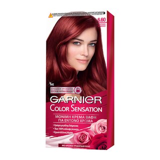 COLOR SENSATION | Βαφή Μαλλιών Σετ 6.60 Ξανθό Σκούρο Έντονο Κόκκινο 1 Τεμ.