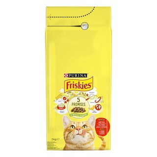 FRISKIES | Ξηρά Τροφή Γάτας Βοδινό & Κοτόπουλο με Λαχανικά 2kg
