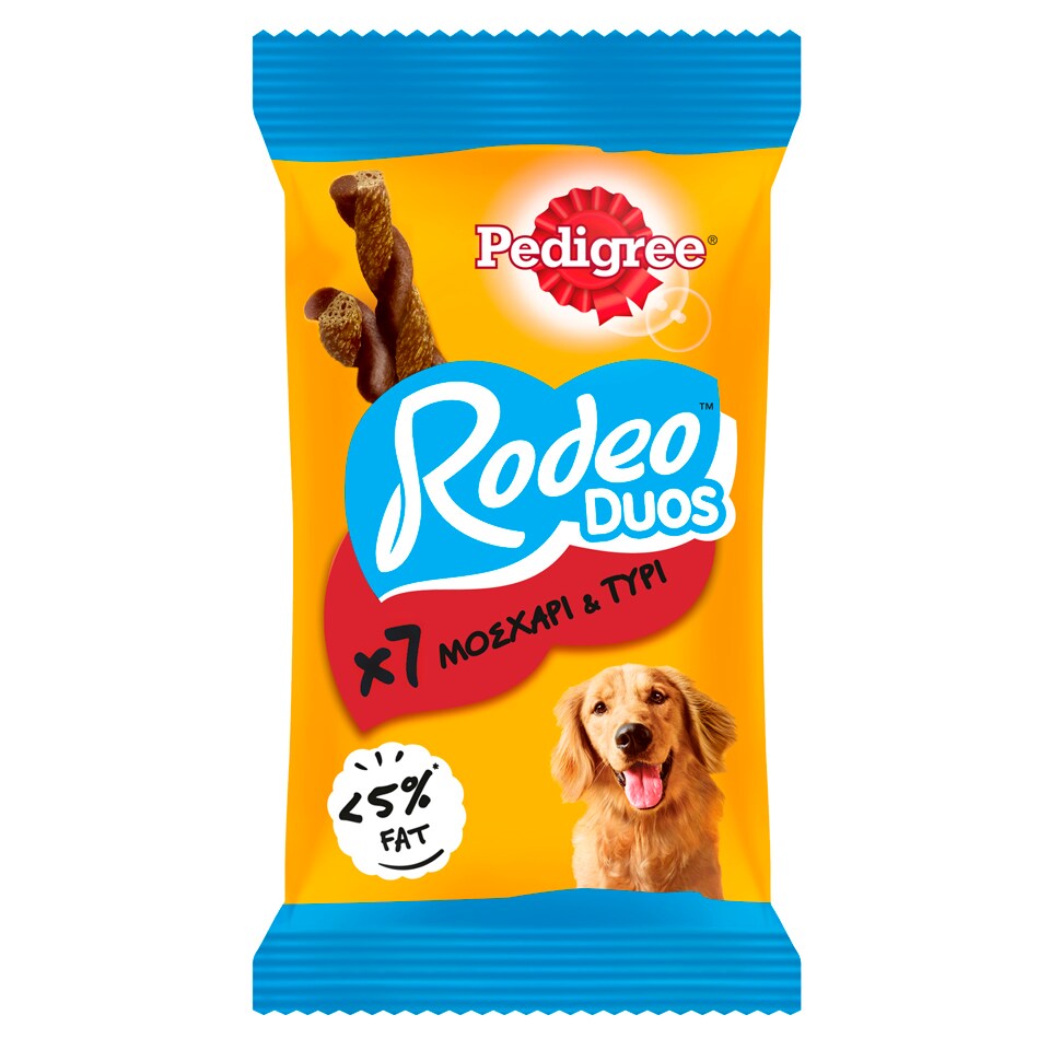 PEDIGREE Snack Σκύλωv Rodeo Duos Μοσχάρι & Τυρί 7 Τεμάχια