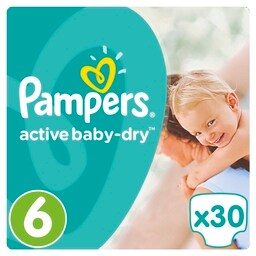 PAMPERS | ACTIVE BABY DRY | ΠΑΝΕΣ ACTIVE BABY DRY ΠΑΝΕΣ ΝΟΥΜΕΡΟ 6 (15+ΚG) 30 ΤΕΜ