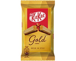 KITKAT | Γκοφρέτα Gold Caramel Λευκή Σοκολάτα 41.5gr
