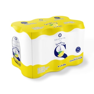 ΣΟΥΡΩΤΗ | Carbonated Water Lemon 6x330ml
