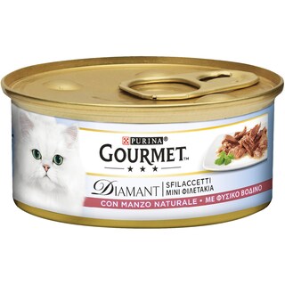 GOURMET | DIAMANT | Γατοτροφή Βοδινό 85 gr