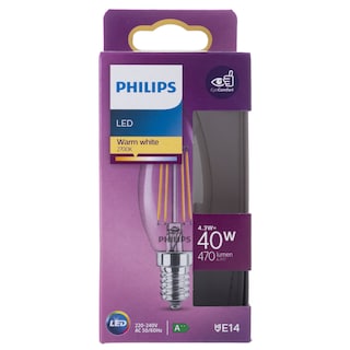 PHILIPS | Λάμπα Led Filament E14 4.3W 1 Τεμάχιο