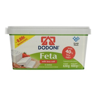 - | ΦΕΤΑ 400GR ΤΑΠΕΡ 40% ΛΙΓ ΑΛΑΤΙ 0.80Ε