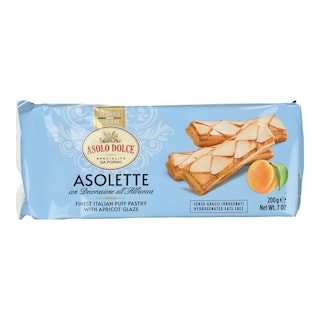 ASOLO DOLCE | Σφολιατίνες Asolette με Γλάσο Βερίκοκο 200g