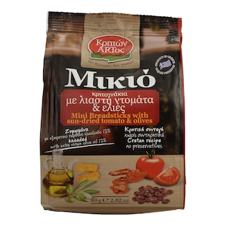 MIKIO | Κριτσινάκια με Λιαστή Ντομάτα & Ελιές 80g