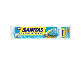 SANITAS | Σακούλες Απορριμάτων Ultra Strong 52x75cm Αρωματικές 10 Τεμάχια