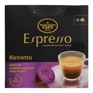BUON GUSTO | Κάψουλες Καφέ Dolce Gusto Espresso Ristretto 10x7.5g