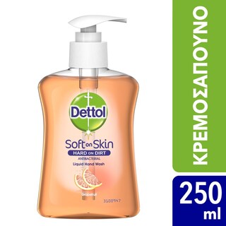 DETTOL | Κρεμοσάπουνο Αντιβακτηριδιακό Grapefruit Αντλία 250ml
