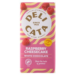 DELICATA | Λευκή Σοκολάτα Raspberry Cheesecake 150g