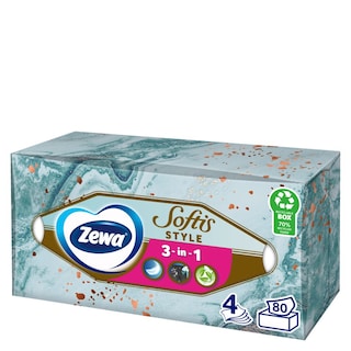 ZEWA | SOFTIS | Χαρτομάντηλα Επιτραπέζια 4 Φύλλα 193gr