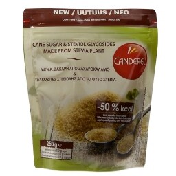 CANDEREL | ΥΠΟΚΑΤΑΣΤΑΤΟ ΖΑΧΑΡΗΣ ΚΑΣΤΑΝΟ ΜΕ ΣΤΕΒΙΑ 250 GR