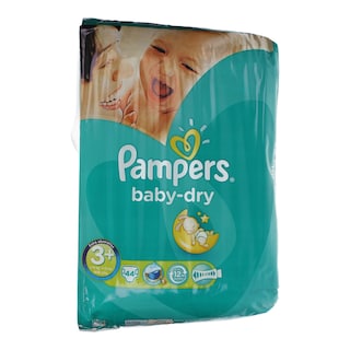 PAMPERS | BABY DRY | ΠΑΝΕΣ ΜΩΡΟΥ MIDI PLUS No 3+ 44 ΤΕΜ