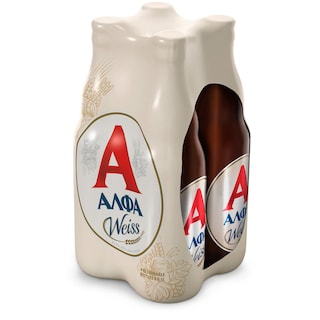 ΑΛΦΑ | ΜΠΥΡΑ WEISS Φ/Λ 4X500ML 3+1ΔΩΡΟ