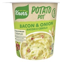 KNORR | Πουρές Πατάτας Potato Pot Μπέικον & Κρεμμύδι 51g Έκπτωση 20%