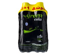 GREEN | Αναψυκτικό Cola Στέβια Φιάλη 4x500ml 3+1 Δώρο