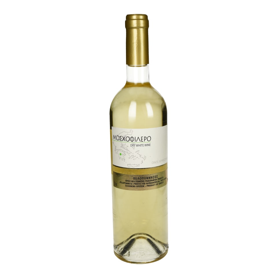 EXCLUSIVE AB Οίνος Λευκός Ξηρός Μοσχοφίλερο ΠΓΕ 750ml