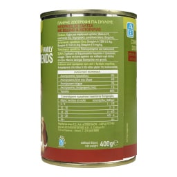 FAMILY FRIENDS | Σκυλοτροφή Βοδινό & Κοτόπουλο Κονσέρβα 400gr