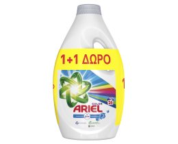 ARIEL | Υγρό Πλυντηρίου Ρούχων Color Touch of Lenor 26 Μεζούρες 1+1 Δώρο