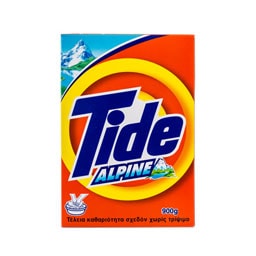 TIDE | Απορρυπαντικό Ρούχων Σκόνη Alpine 900g