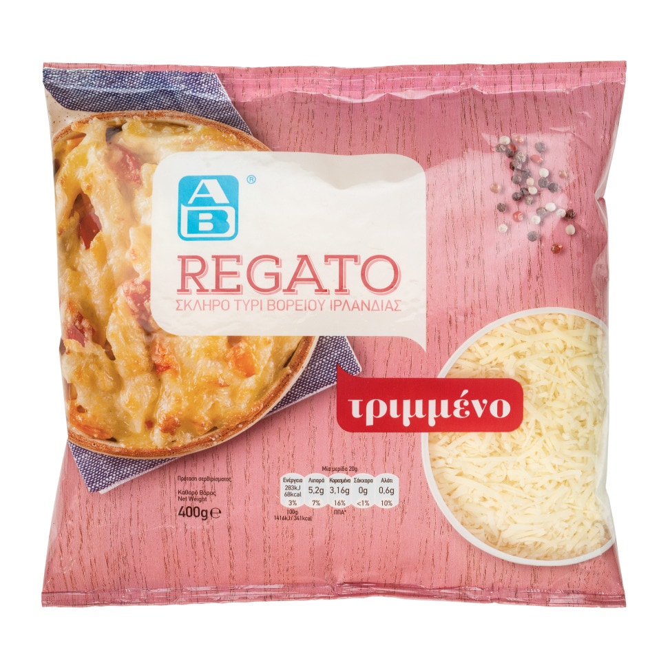 ΑΒ Τριμμένο Τυρί Regato 400gr