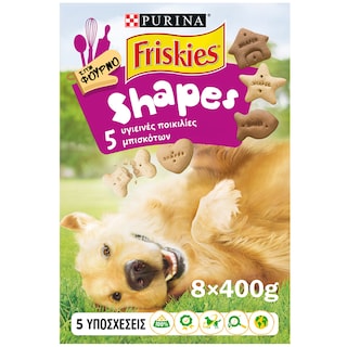 FRISKIES | ΜΠΙΣΚΟΤΑ ΣΚΥΛΩΝ SHAPES 400 GR