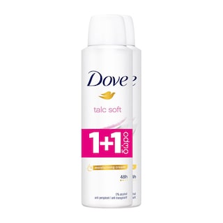 DOVE | Αποσμητικό Spray Talc Soft 150ml 1+1 Δώρο