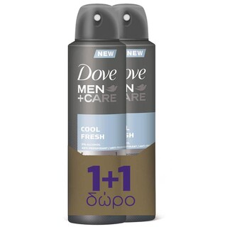 DOVE | Αποσμητικό Spray Men Cool Fresh 150ml 1+1 Δώρο