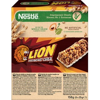 LION | Μπάρες Δημητριακών Lion Καραμέλα Σοκολάτα 6 X 25gr