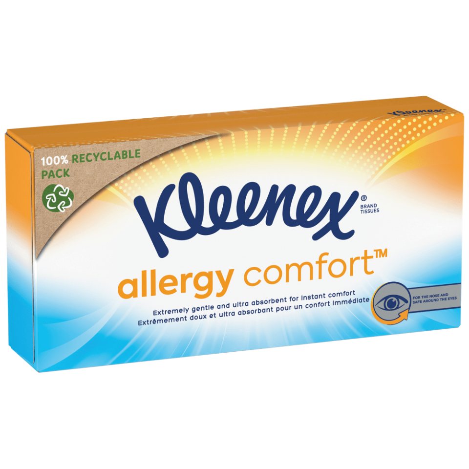 KLEENEX Χαρτομάντηλα Επιτραπέζια Allergy Comfort 56 Φύλλα 110g