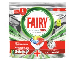 FAIRY | Κάψουλες Πλυντηρίου Πιάτων Platinum Plus Lemon 13 Τεμάχια