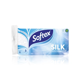 Χαρτί Υγείας Silk 3 Φύλλα 8 Ρολά 760g
