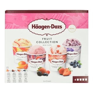 HAAGEN DAZS | Παγωτό Fruit Collection 4 Mini Cups 326g