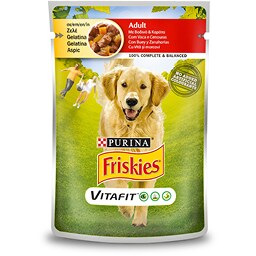FRISKIES | Σκυλοτροφή Adult Ζελέ Βοδινό Καρότο 100 gr