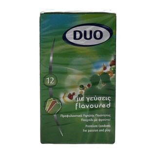 DUO | ΠΡΟΦΥΛΑΚΤΙΚΑ FLAVOURED 12 ΤΕΜ