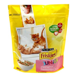 FRISKIES | ΞΗΡΑ ΤΡΟΦΗ ΓΑΤΑΣ JUNIOR ΚΟΤΟΠΟΥΛΟ,ΛΑΧΑΝΙΚΑ ΚΑΙ ΓΑΛΑ 400 GR