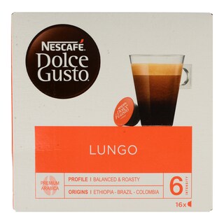 NESCAFE | DOLCE GUSTO | ΚΑΦΕΣ ΕΣΠΡΕΣΟ LUNGO ΚΑΨΟΥΛΕΣ ΓΙΑ ΜΗΧΑΝΗ DOLCE GUSTO (16 ΤΕΜ) 112 GR