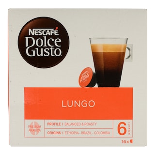 NESCAFE | DOLCE GUSTO | ΚΑΦΕΣ ΕΣΠΡΕΣΟ LUNGO ΚΑΨΟΥΛΕΣ ΓΙΑ ΜΗΧΑΝΗ DOLCE GUSTO (16 ΤΕΜ) 112 GR