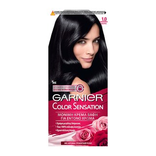 COLOR SENSATION | ΒΑΦΗ ΜΑΛΛΙΩΝ ΣΕΤ 1.0 ΜΑΥΡΟ 60 ML