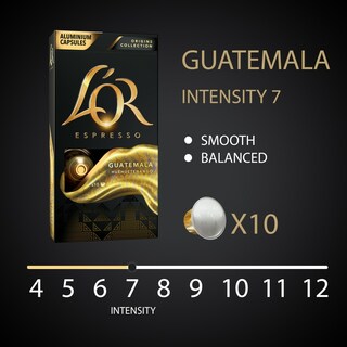 LOR | ΚΑΨΟΥΛΕΣ ΕΣΠΡΕΣΟ GUATEMALA 10 ΤΕΜ