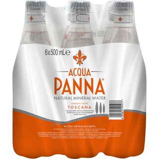 ACQUA PANNA | Φυσικό Μεταλλικό Νερό  6 X 500 ml