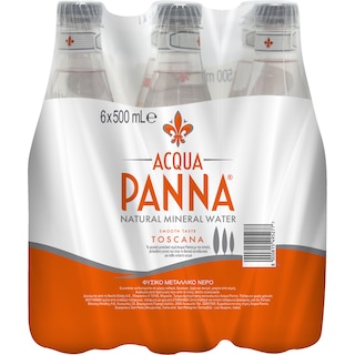 ACQUA PANNA | Φυσικό Μεταλλικό Νερό  6 X 500 ml