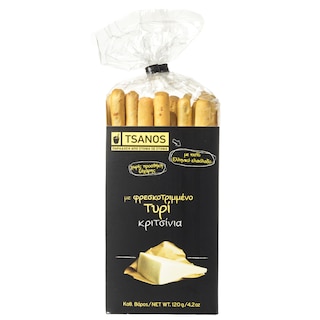 ΤΣΑΝΟΣ | Breadsticks Kalamata Olive Grated Cheese 120g