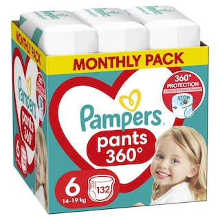 PAMPERS | Πάνες βρακάκι Νο6 Monthly Pack Αποκλειστικά Online 132 Τεμάχια
