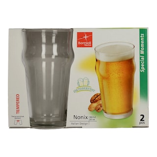 - | SET BEER GLASS NONIX 58CL 2PCS