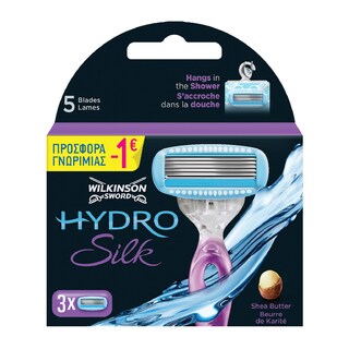 WILKINSON | Ανταλλακτικές Λεπίδες Hydro Silk 3 Τεμάχια (-1E)