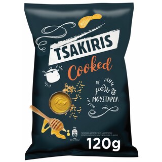 ΤΣΑΚΙΡΗΣ | Τσίπς Cooked Μέλι & Μουστάρδα 120gr
