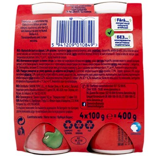 DANONINO | Ρόφημα Γιαουρτιού Φράουλα 4x100g