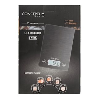 CONCEPTUM | Ζυγαριά Κουζίνας KSC301 Inox 1 Τεμάχιο